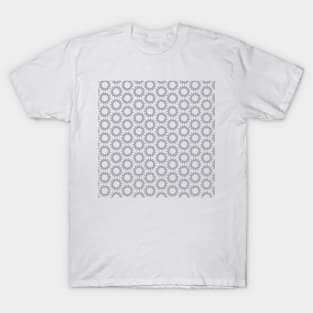 Grey circular pattern T-Shirt